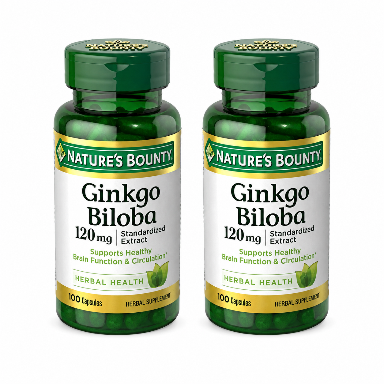 Nature's Bounty Ginkgo Biloba Capsules 200 ct 0.00 oz Nature's Bounty
